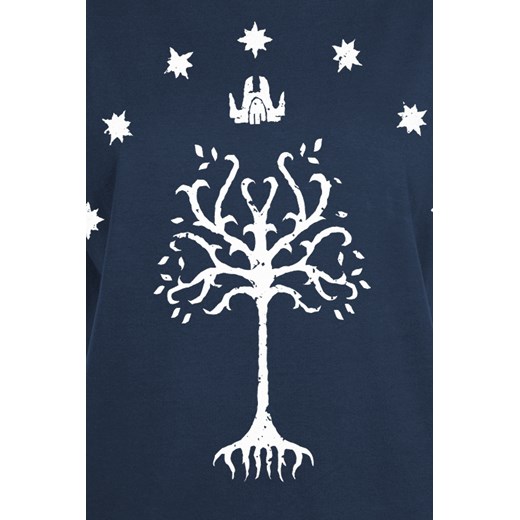 Władca Pierścieni - Tree Of Gondor - T-Shirt - ciemnoniebieski S, L promocja EMP