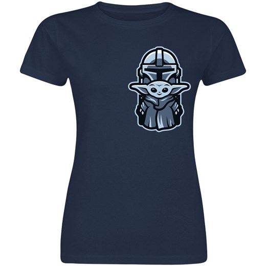 Star Wars - The Mandalorian - Mando - Grogu - T-Shirt - granatowy S, M, L, XL, XXL EMP