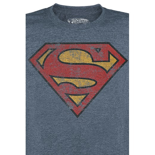Superman - Logo - T-Shirt - odcienie niebieskiego M, XL EMP