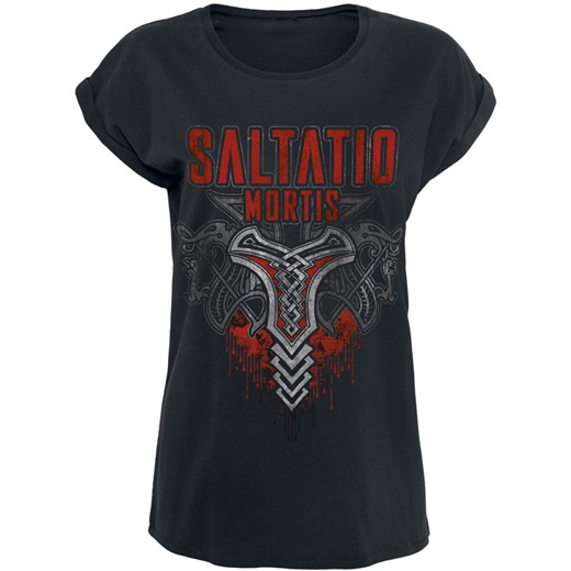 Saltatio Mortis - Viking Logo - T-Shirt - czarny S, M, L, XL, XXL, 3XL EMP