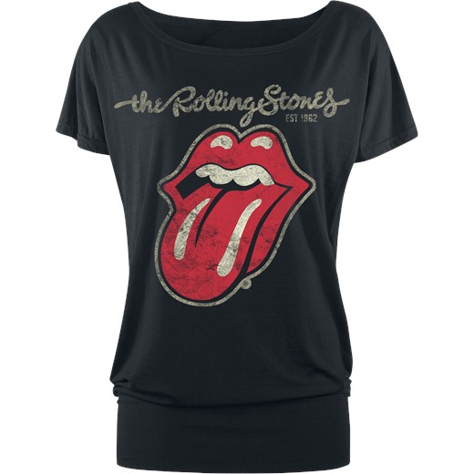 The Rolling Stones - Plastered Tongue - T-Shirt - czarny S, M, L, XL, XXL, 3XL, 4XL, 5XL EMP