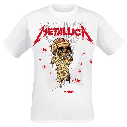 Metallica - One Landmine - T-Shirt - biały S, M, L, XL, XXL, 3XL wyprzedaż EMP