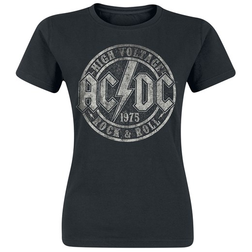 AC/DC - High Voltage 1975 - T-Shirt - czarny S, M, L, XL, XXL wyprzedaż EMP