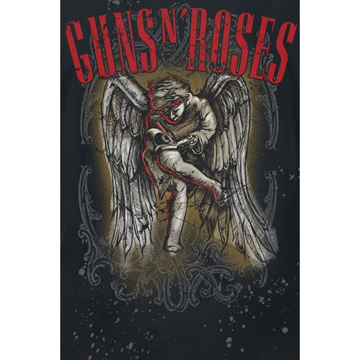 Guns n Roses - Sketched Cherub - T-Shirt - czarny S, M, L, XL, XXL EMP