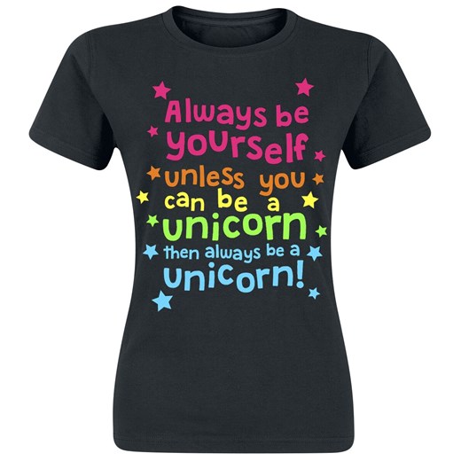 Tierisch - Unicorn - Always Be Yourself - T-Shirt - czarny S, M, L, XL, XXL, 3XL EMP