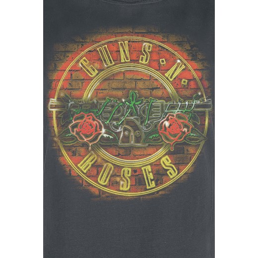 Guns n Roses - Amplified Collection - Neon Sign - T-Shirt - ciemnoszary S, M, L, XL EMP