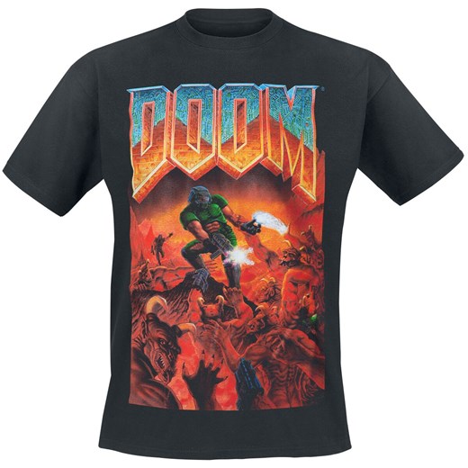 Doom - Classic Boxart - T-Shirt - czarny S, M, L, XL, XXL EMP
