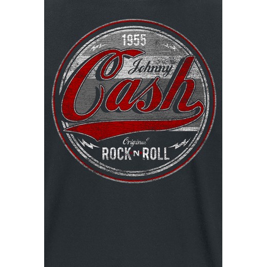 Johnny Cash - Original Rock n Roll Red/Grey - T-Shirt - czarny S, M, L, XL, XXL, 3XL, 4XL okazyjna cena EMP