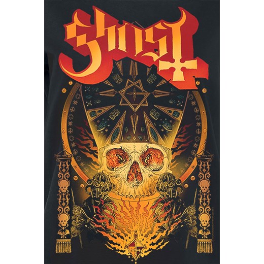 Ghost - Papa Flames - T-Shirt - czarny S, M, L, XL, XXL, 3XL, 4XL EMP