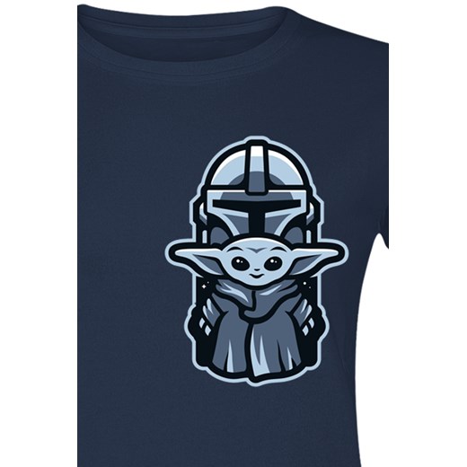 Star Wars - The Mandalorian - Mando - Grogu - T-Shirt - granatowy S, M, L, XL, XXL EMP