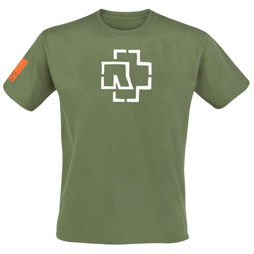 Rammstein - Logo - T-Shirt - oliwkowy S, M, L, XL, XXL EMP