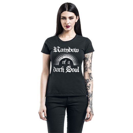 Sprüche - Rainbow Of A Dark Soul - T-Shirt - czarny S, M, L, XL, XXL EMP