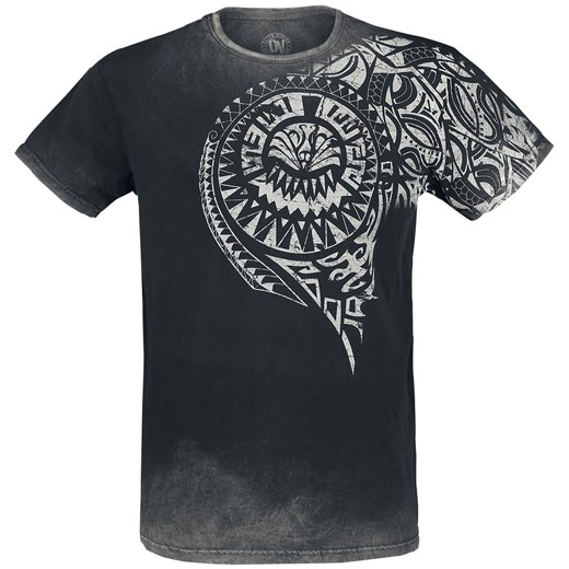 Outer Vision - Burned Tattoo - T-Shirt - szary S, M, L, XL, XXL, 3XL, 4XL EMP