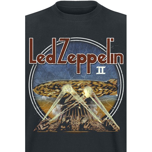 Led Zeppelin - LZII Searchlights - T-Shirt - czarny S, M, L, XL, XXL EMP