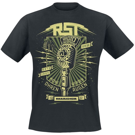Rammstein - Radio - T-Shirt - czarny M, XL, XXL, 3XL, 4XL, 5XL EMP