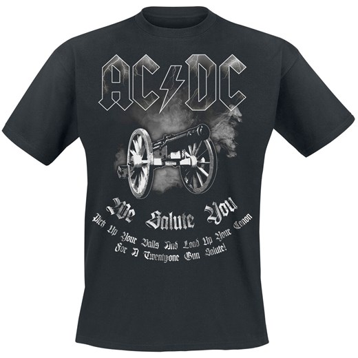 AC/DC - We Salute You - T-Shirt - czarny S, M, L, XL, XXL, 3XL, 4XL EMP