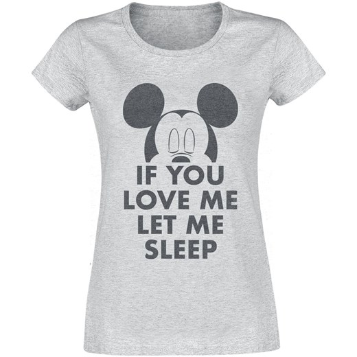 Myszka Miki i Minnie - Let Me Sleep - T-Shirt - szary (Heather Grey) S, M, L, XL, XXL EMP