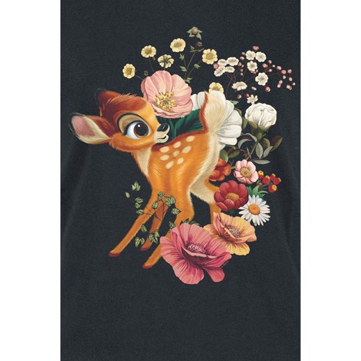 Bambi - Bambi - Flowers - T-Shirt - czarny S, M, L, XL, XXL EMP