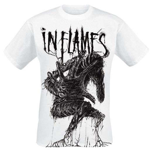 In Flames - Big Creature - T-Shirt - biały S, M, L, XL, XXL EMP