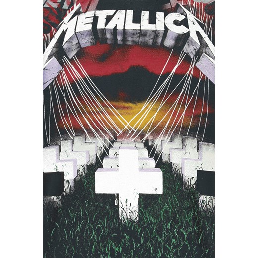 Metallica - Master Of Puppets - Faded Allover - T-Shirt - czarny M, L, XL EMP