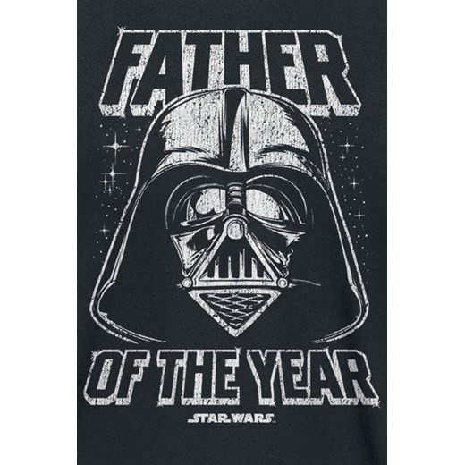 Star Wars - Darth Vader - Father Of The Year - T-Shirt - czarny S, M, L, XL EMP