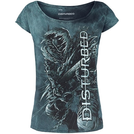 Disturbed - Disturbed Guitar - T-Shirt - niebieski (Petrol) S, M, L, XL, XXL, 3XL, 4XL wyprzedaż EMP