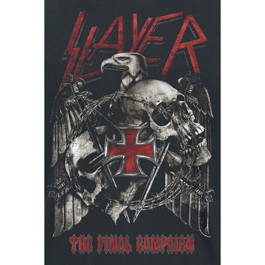 Slayer - Final Campaign Eagle - T-Shirt - czarny S, M, XL EMP