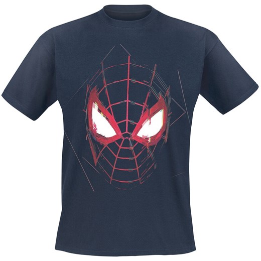 Spider-Man - Miles Morales - Mask - T-Shirt - ciemnoniebieski S, M, L, XL, XXL EMP