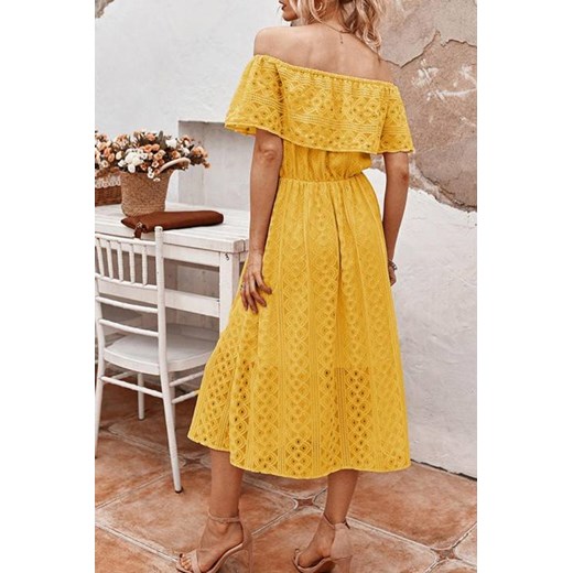 Sukienka MATEKA YELLOW M promocja Ivet Shop