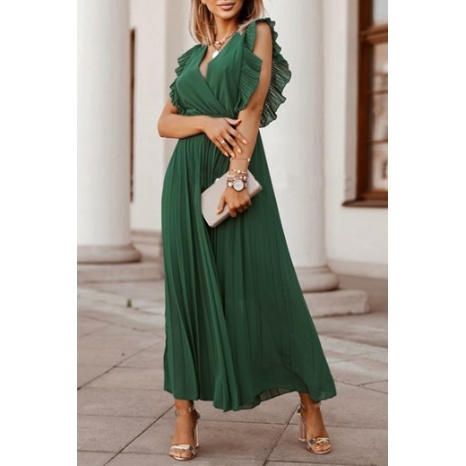 Sukienka MERZALA GREEN uniwersalny okazja Ivet Shop