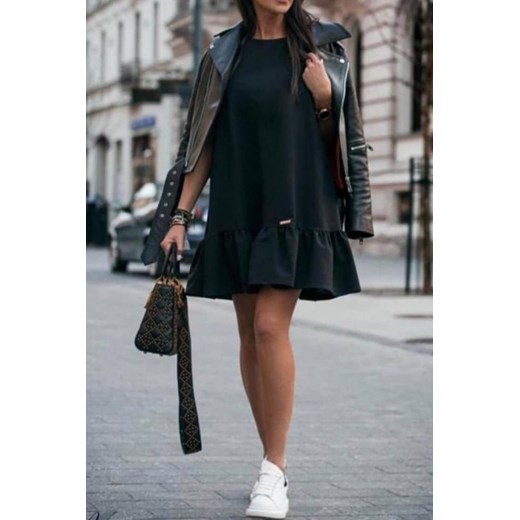 Sukienka IVET casual z okrągłym dekoltem oversize