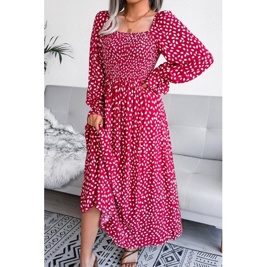 Sukienka GENFIRA RED M okazja Ivet Shop