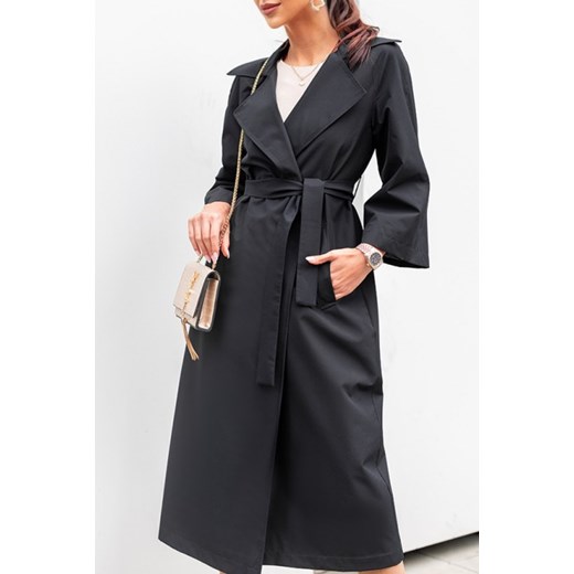 Płaszcz damski BASMINA BLACK 40 Ivet Shop wyprzedaż