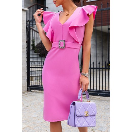Sukienka PERLONA PINK XL wyprzedaż Ivet Shop