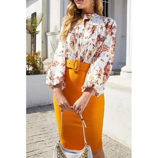 Sukienka SHANULA MUSTARD XXL wyprzedaż Ivet Shop