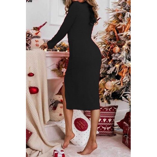 Sukienka damska LEMONSA BLACK XL promocja Ivet Shop