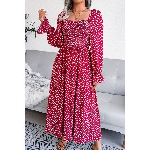 Sukienka GENFIRA RED S promocja Ivet Shop
