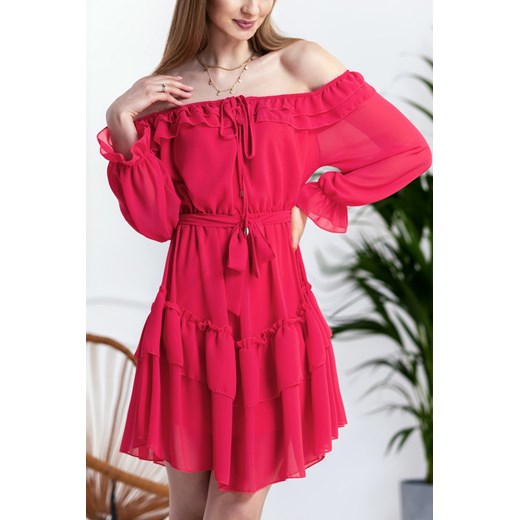 Sukienka VORMELA RED ze sklepu Ivet Shop w kategorii Sukienki - zdjęcie 150824037