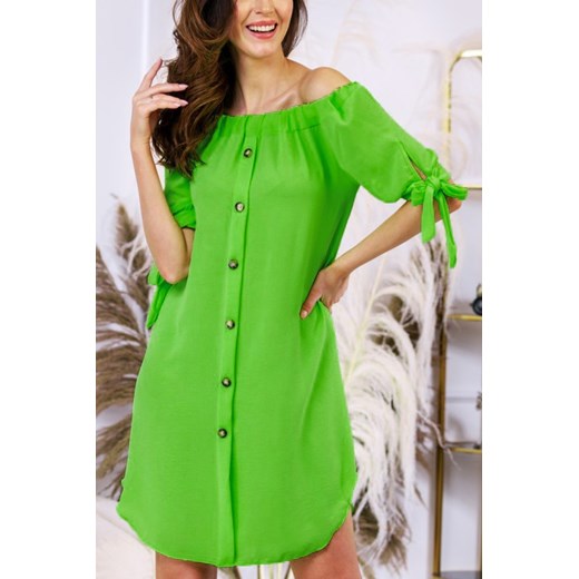 Sukienka FORDERA GREEN ze sklepu Ivet Shop w kategorii Sukienki - zdjęcie 150824566
