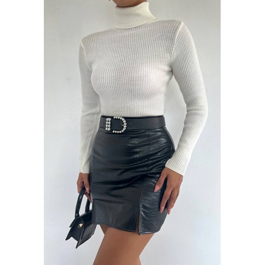 Golf damski IZODA ECRU uniwersalny Ivet Shop wyprzedaż