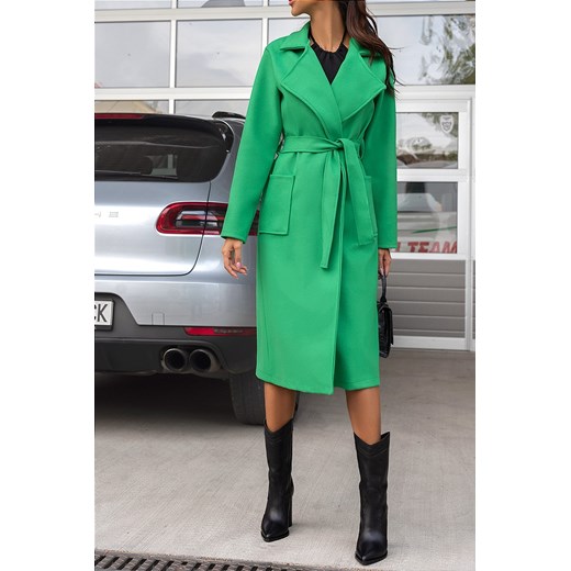 Płaszcz damski MARINALA GREEN uniwersalny wyprzedaż Ivet Shop