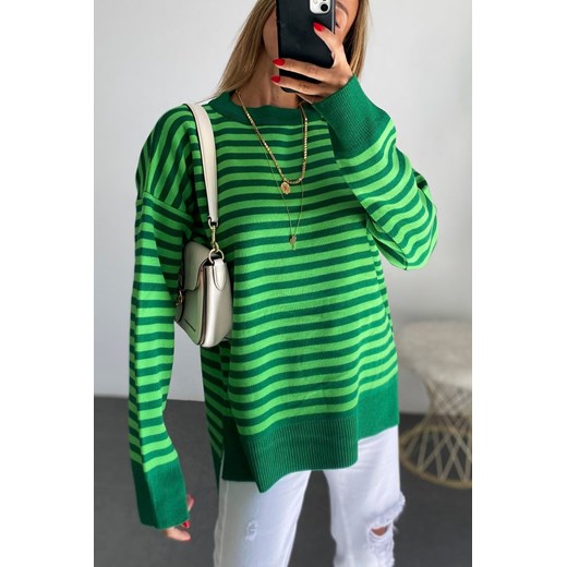 Sweter damski IVET w paski zimowy