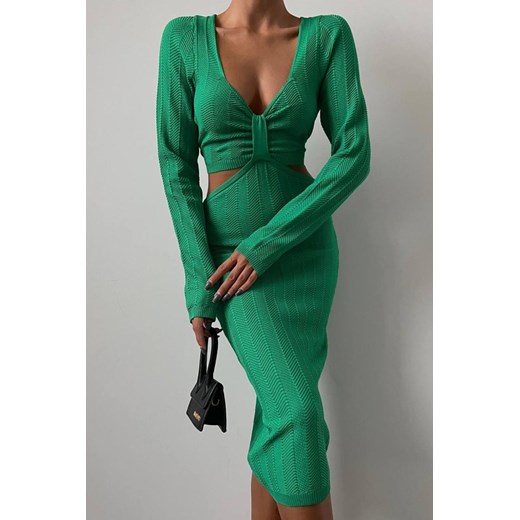 Sukienka LOPENA GREEN uniwersalny promocyjna cena Ivet Shop