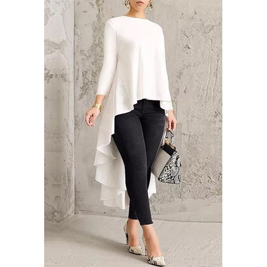 Tunika damska LEODORA WHITE XL Ivet Shop wyprzedaż