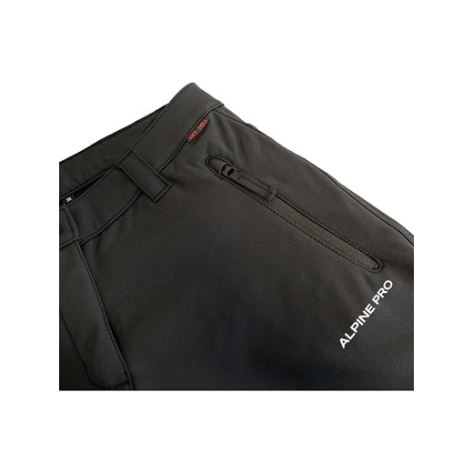 Spodnie softshellowe w kolorze czarnym Alpine Pro 40 okazja Limango Polska
