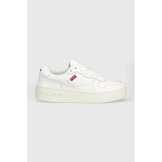 Levi&apos;s sneakersy skórzane Glide S kolor biały D7522.0001 ze sklepu ANSWEAR.com w kategorii Buty sportowe damskie - zdjęcie 150853598