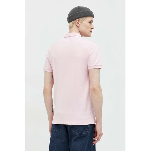 Abercrombie & Fitch polo męski kolor różowy gładki Abercrombie & Fitch L ANSWEAR.com