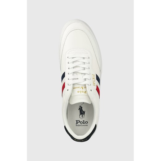 Polo Ralph Lauren sneakersy skórzane Court VLC kolor beżowy 816861064001 Polo Ralph Lauren 42 ANSWEAR.com