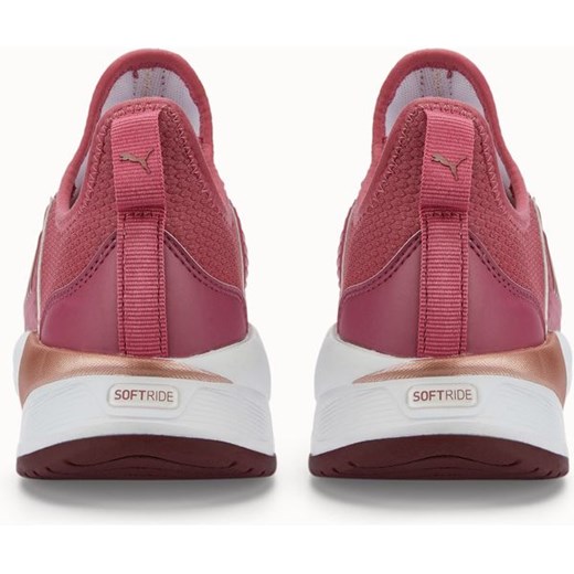 Buty sportowe damskie Puma płaskie wiązane na wiosnę różowe 