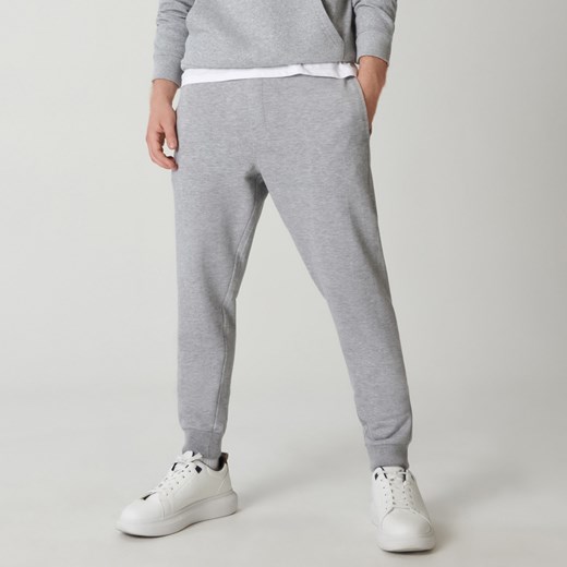 Sinsay - Spodnie dresowe slim jogger - Jasny szary Sinsay L Sinsay